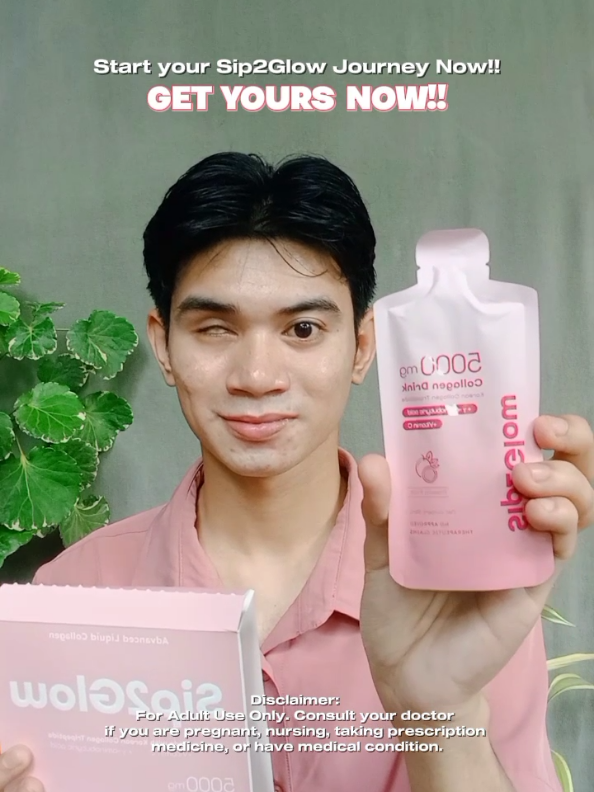Taking @sip2glow Advanced Collagen Drink for 1 Week!!💞🌺 #sip2glow #collagen #fyp #glowingskin 
