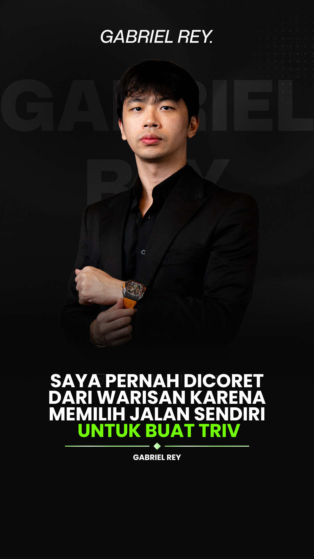 The real perintis bukan pewaris #gabrielrey #triv #cryptowave #crypto #bitcoin 