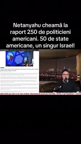 Netanyahu cheamă la raport 250 de politicieni americani. 50 de state americane, un singur Israel #stiriromania #fyp #unumihai #breakingnews #stiri 