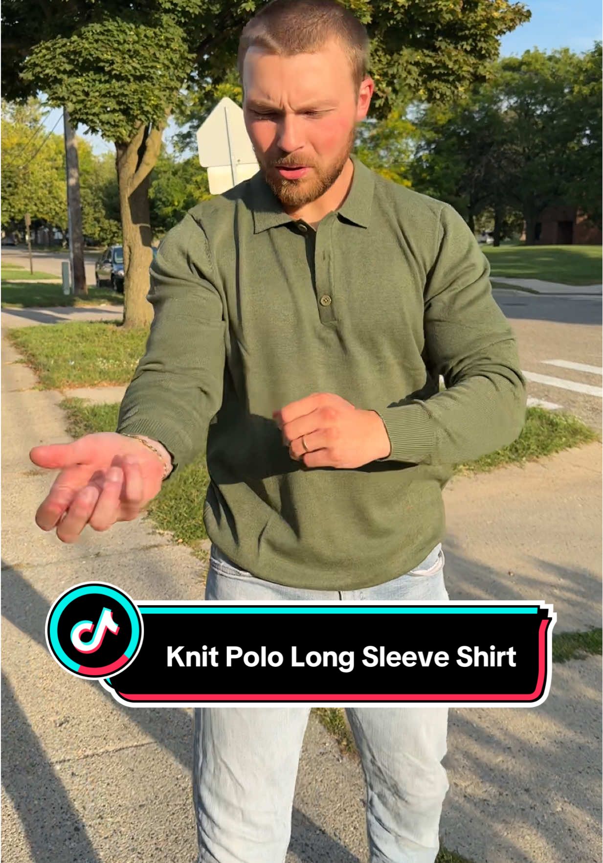 the only knit polo long sleeve shirt i'm wearing from this point forward! 🔥 #mensfashion #knitshirt #oldmoney #classystyle #styleinspo