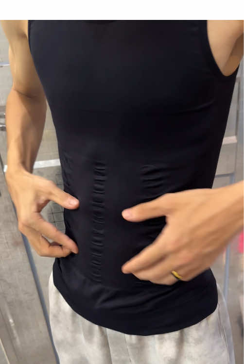 Replying to Men's Solid Compression Shapewear Tank Top, Breathable Comfortable Slimming Vest, #Compression #Shirt, #Slimming #Men #Shapewear 