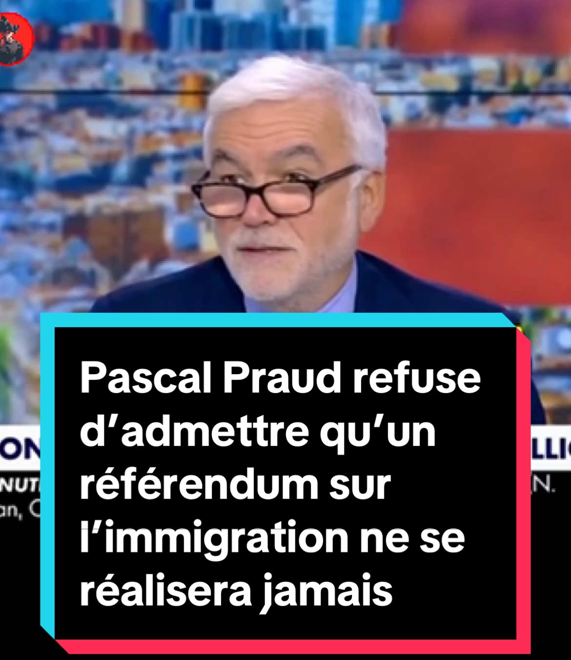 Pascal Praud refuse d’admettre que « son rêve » d’un référendum sur l’immigration ne se réalisera jamais. #france #rn #immigration #pourtoi 