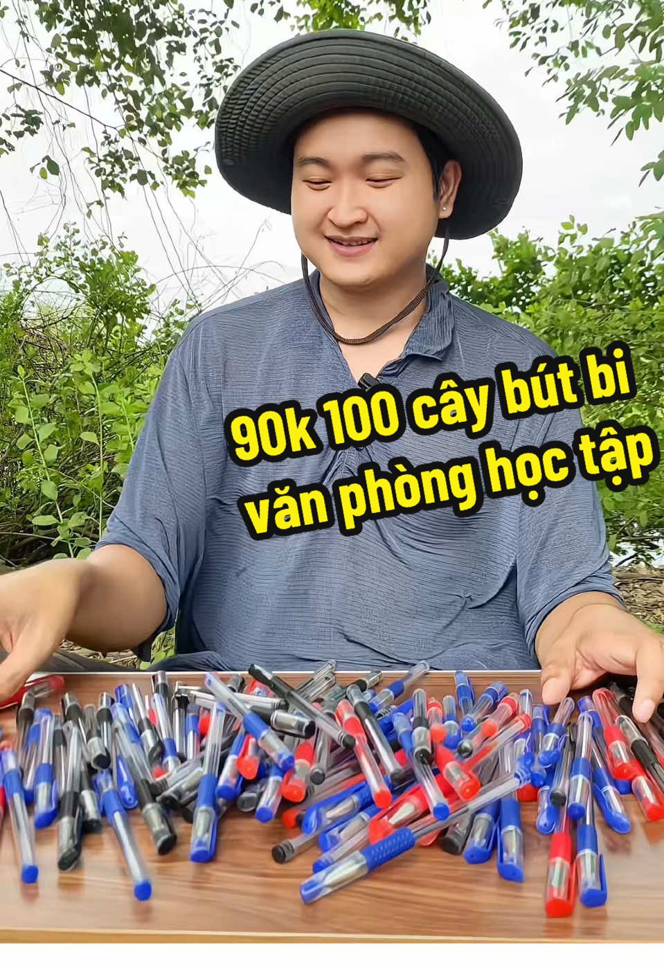 90k 100 cây bút bi văn phòng học tập #butbi #viet #vanphongpham #xuhuong #quocdaxai 