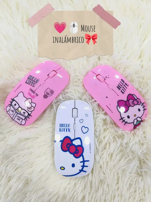 •💯 Productos originales con licencia Sanrio  • Son con pila   •Excelente calidad  •compartir todo computador y laptop  •Pequeño, diseño cute y fácil de llevar • función USB #mousepad #hellokittylover #hellokitty #fyp 