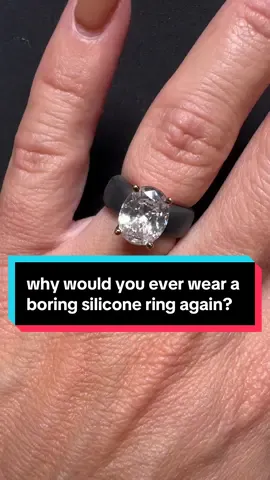 a silicone ring you won’t be in a hurry to take off because it’s STUNNING @Rinfit Rings #rinfit #siliconeweddingring #siliconerings #tiktokshopcreatorpicks #creatoricons 