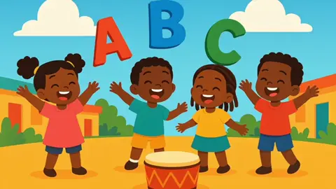 L’alphabet en chanson avec Les Petits Tambours 😀😀. Danse et chante avec nous 👧🏾🧒🏾#Comptine #comptineafricaine #abc #lalphabet #comptinespourenfants 