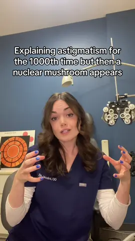 How do you explain astigmatism?  #astigmatism #optometrist #optometrystudent #glasses 