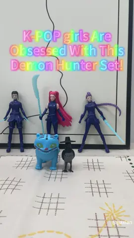 My daughters literally screamed of excitement 🤣🩷😍 #demonhunter #kpop #kpopfyp #kpopdemonhunters #actionfigures 