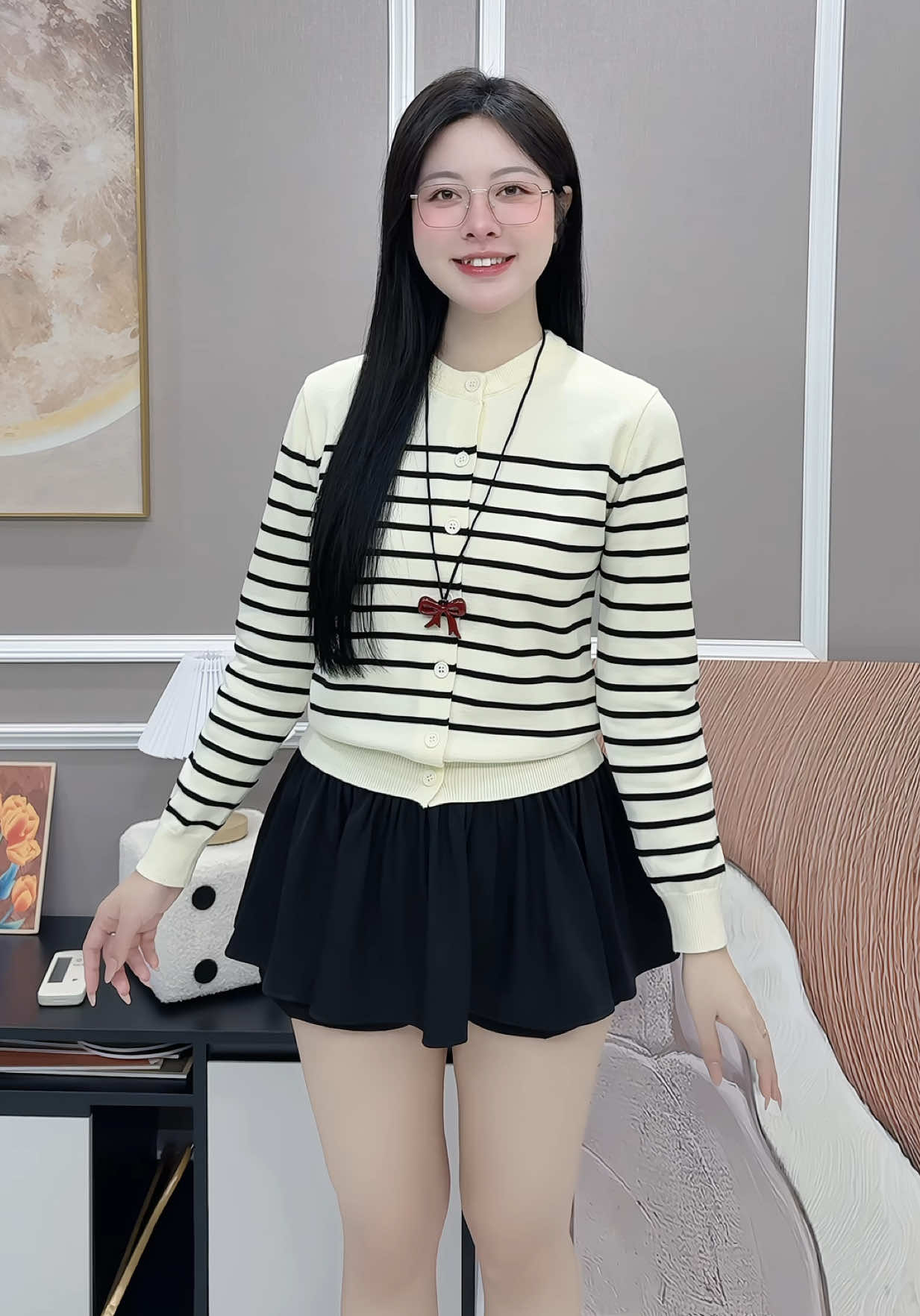 Áo len cardigan lông thỏ mềm mịn dày dặn 💕 #aolenlongtho #aocardigan #aolencardigan #viral 