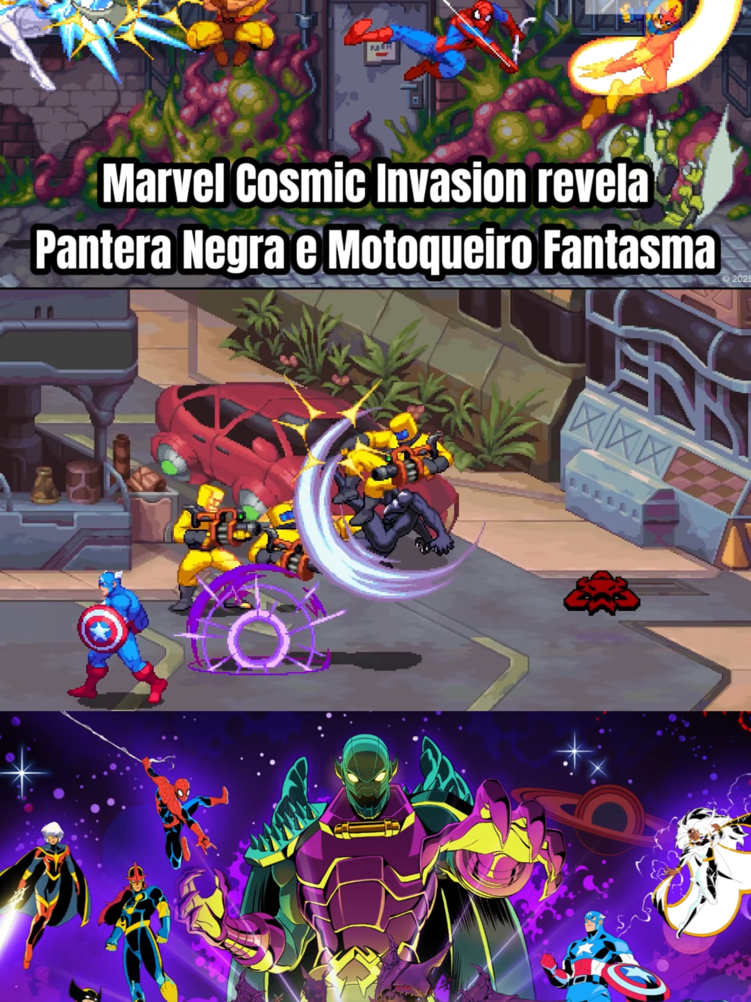 PANTERA NEGRA E MOTOQUEIRO FANTASMA VEM AÍ!  #games #gaming #marvel #marvelcosmicinvasion