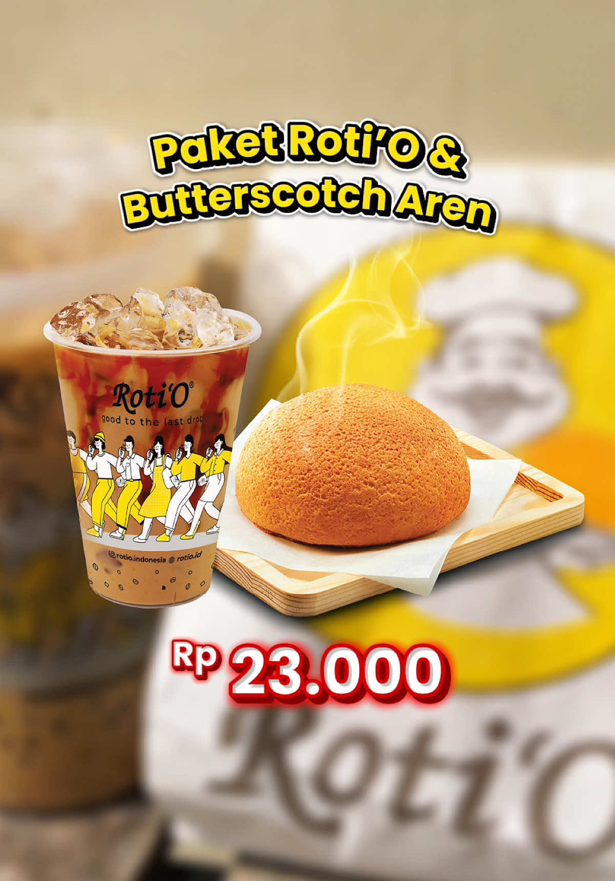 🚨FLASH SALE TIKTOK ROTI’O🚨 Promo flash sale TikTok kembali lagi. Siap-siap claim voucher kamu😍 - Roti’O + Butterscotch Aren Rp 23.000 - ⁠2 Roti'O + 2 Butterscotch Aren Rp 44.000 - ⁠Paket 5 Roti'O + 5 Butterscotch Aren Rp 108.000 🗓️ 18 - 21 September 2025 📍 Berlaku pembelian voucher melalui Aplikasi TikTok diseluruh outlet Roti’O (kecuali Bandara) Buruan nikmati promonya sebelum waktunya habis ⏰💛 Tasty Until The Last Bite More than 750 outlets all over Indonesia ☎ Call Center +62 813-1899-9227 #RotiO #promoseruweekend #promomakangajian #fyp #FlashSale 