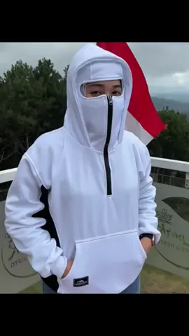 Jaket Hoodie Balaclava Halfzip #jaket #balaclava #tiktokshopindonesia 