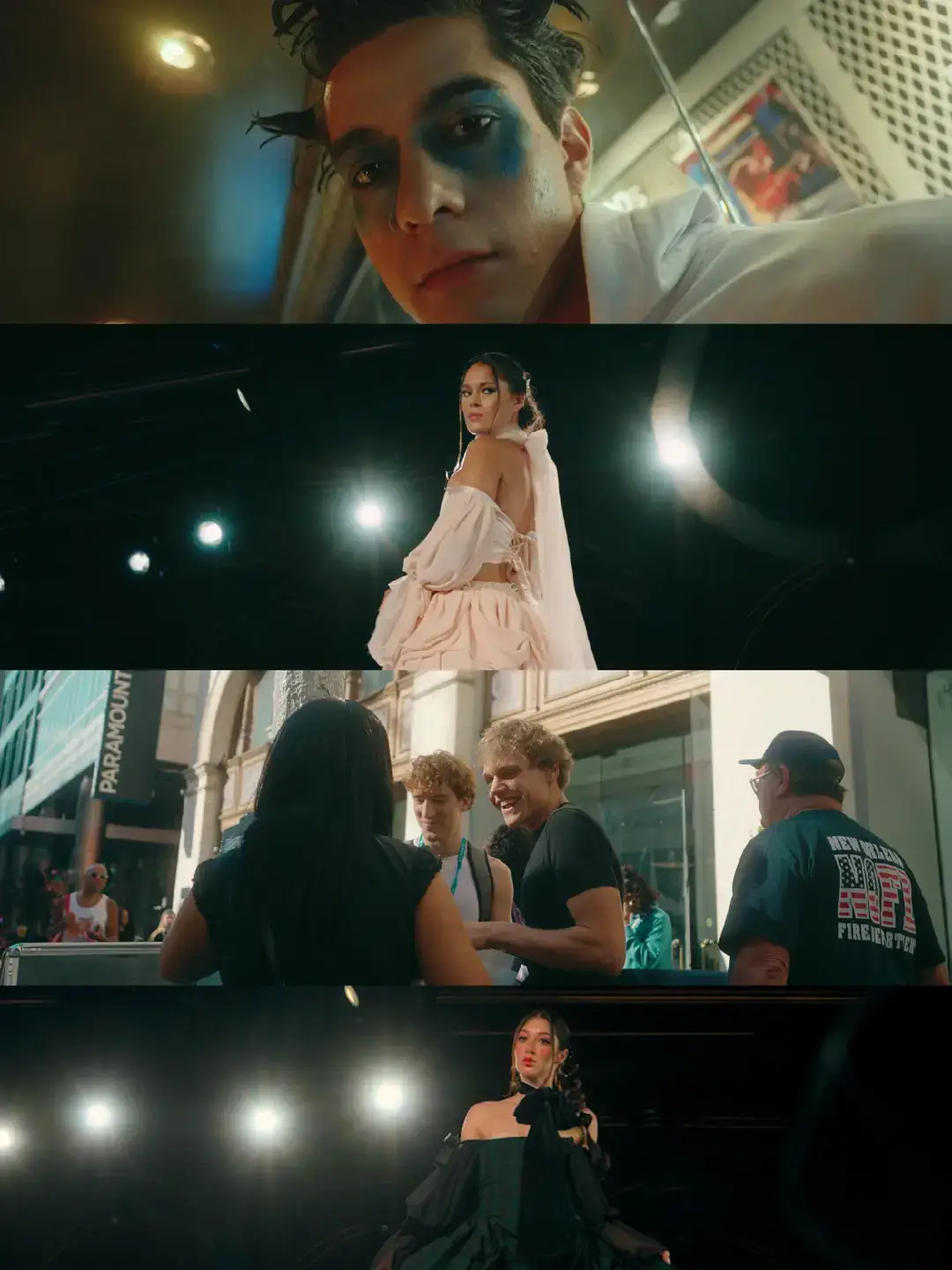 The story lives in the frames 🎬 A look at some of my favorites from the NYFW video. I love the editing and color grading part of the process becuase its where alot of the emotion of filmmaking is brought out. What's your favorite frame? Full video drops Friday 💃💛 #runway7 #newyorkfashionweek #beforeandafter #cinematography 