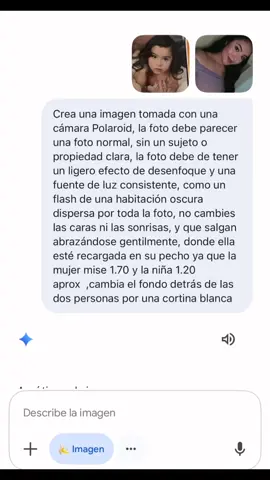 Hice una foto con mi yo de  pequeña y me dió mucho  sentimiento porque ella  jamás se imaginó que me  daría la fuerza para  entender y aceptar todas  las cosas difíciles nos  pasaron. Aqui en esta foto  pude abrazarle y decirle lo  amada que es..💗🥹 #queridayo #fyppppppppppppppppppppppp #gemini #IA #💗 