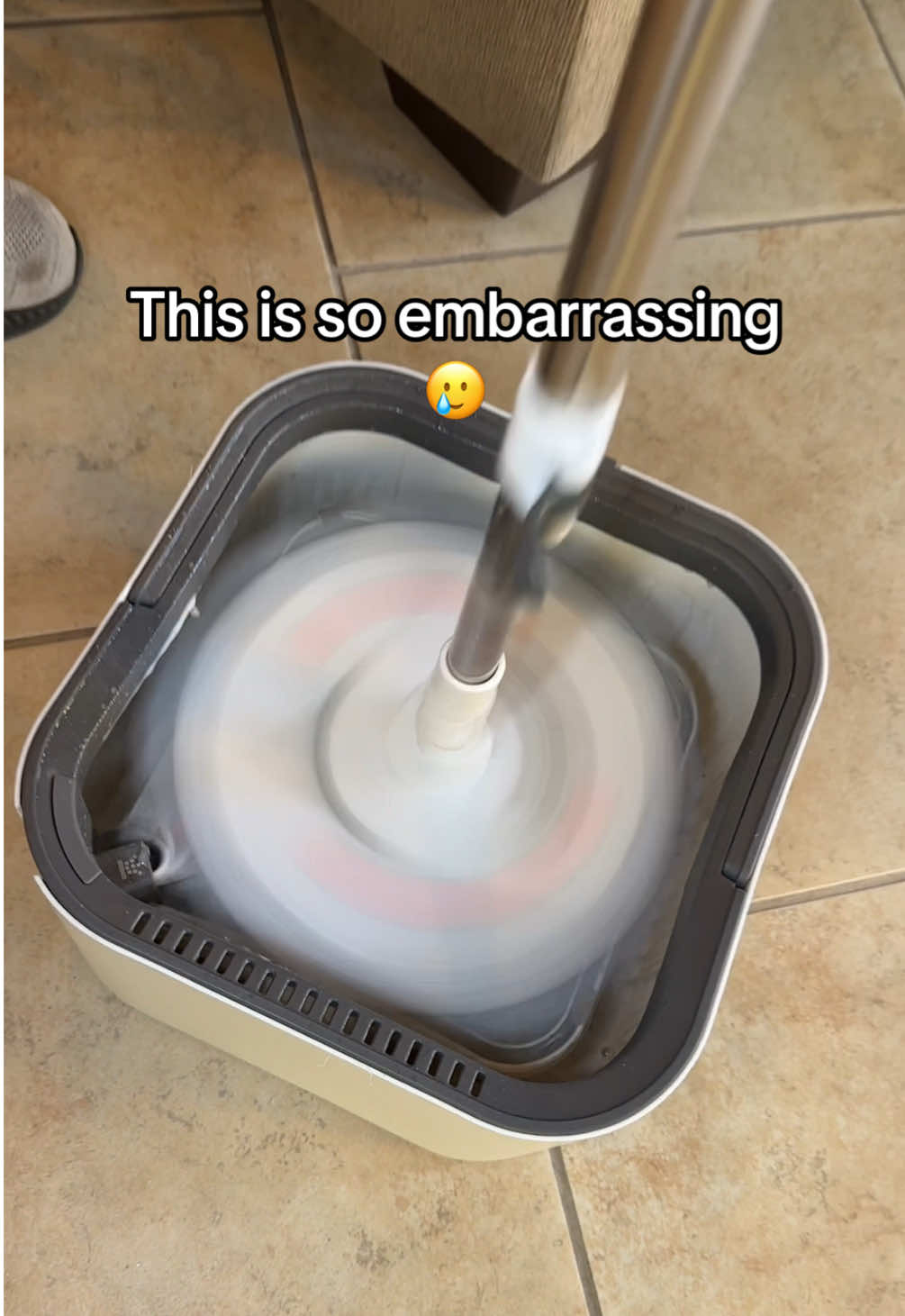 Stop washing your floors with dirty water!! 🫧 Easily clean your baseboards, walls, and floors!!  Use this link to be sure you get the new upgraded easy to clean bucket!! #spinmop #spinmopandbucket #mopping #cleanfloors #cleaningsupplies KZKR Spin Mop and Bucket with Detachable Inner Bucket to Separate Clean Water and Dirty Water, washable mop pads