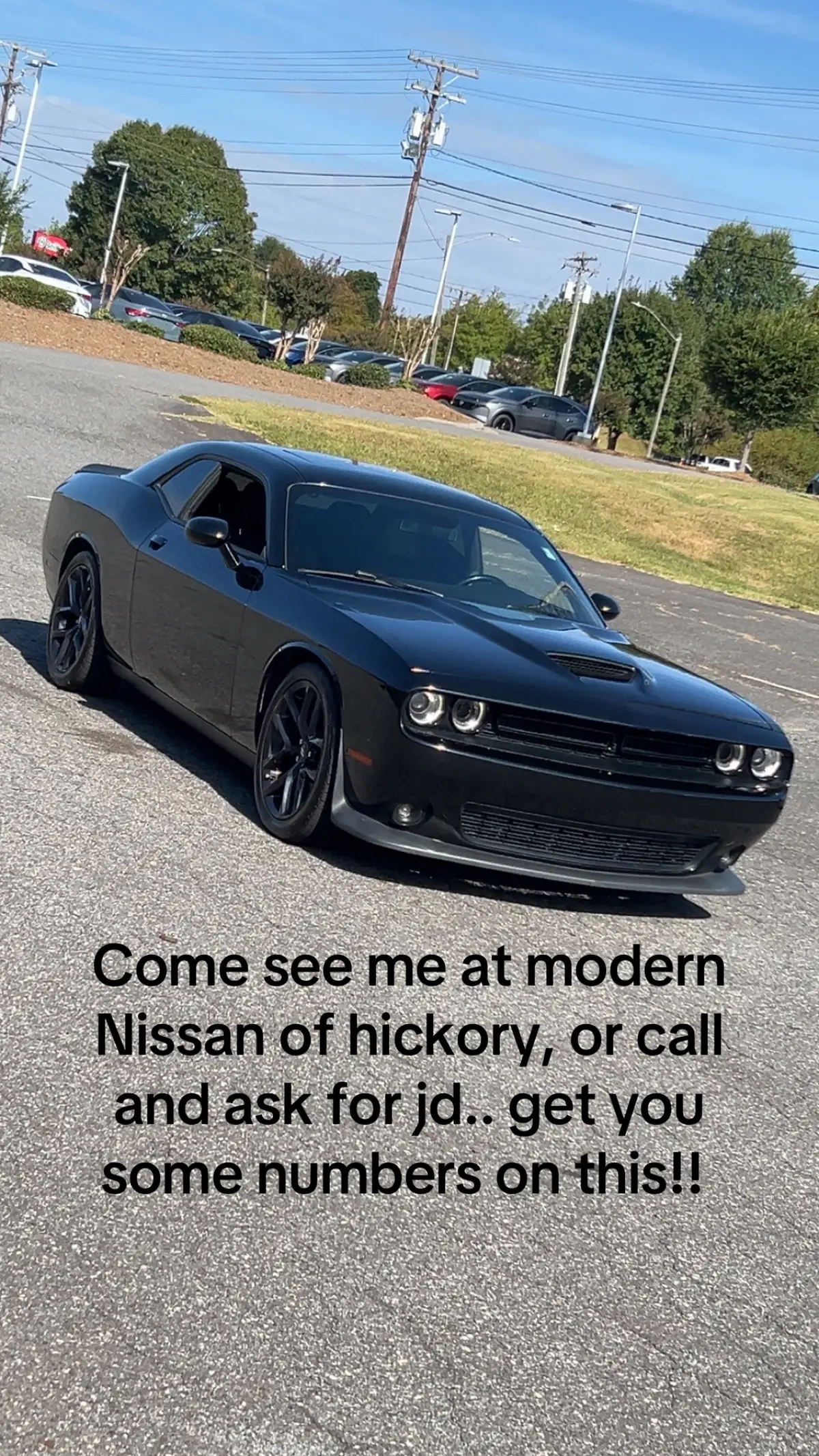Come see me at modern Nissan of hickory 6 speed manual r/t ask for jd!!