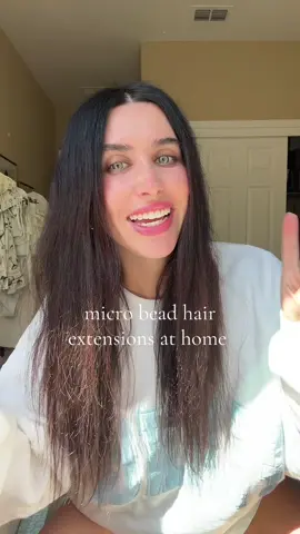holy amazing hair transformation these are a game changer I am obsessed  #hairtok #hairextensions #microbeadshairextensions #fyp #hairtransformation 