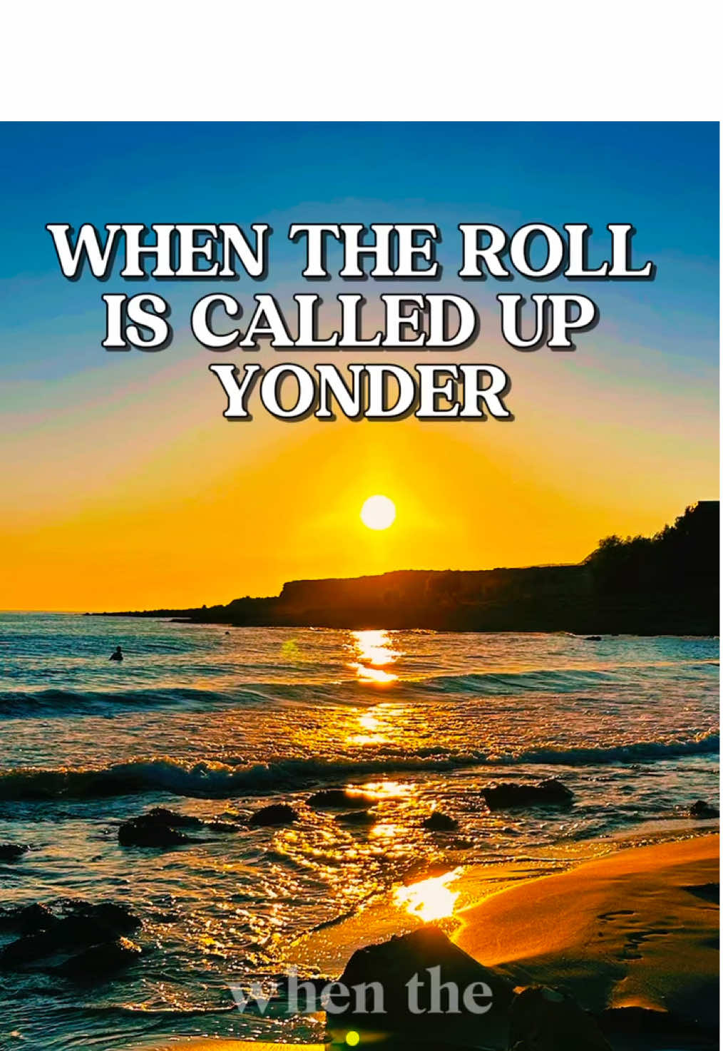 WHEN THE ROLL IS CALLED UP YONDER - Beautiful Hymn #hymn #frangokastello