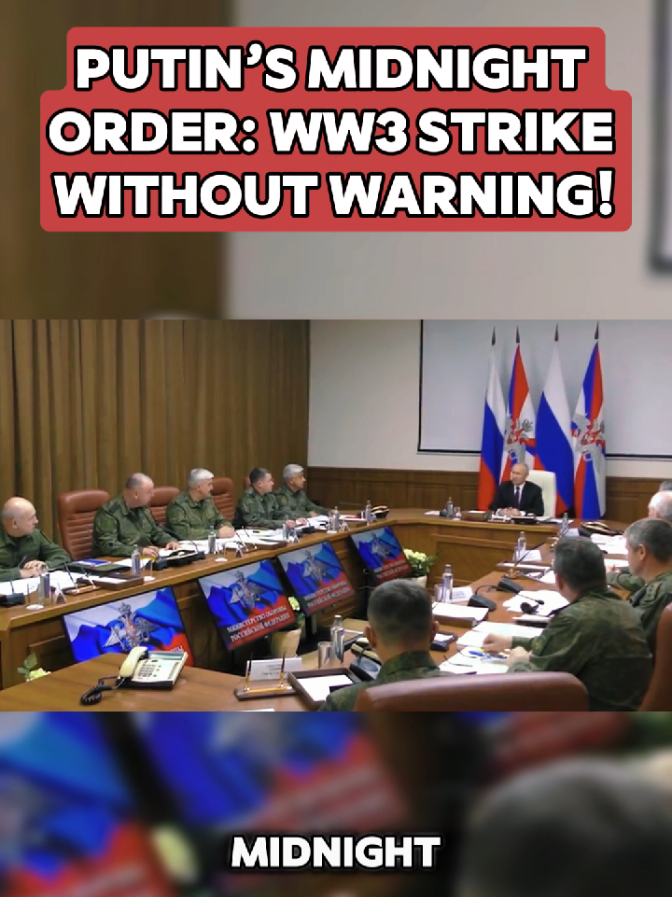 Putin’s Midnight Order: WW3 Strike Without Warning! #america #russiaukrainewar #putin #nato #ww3 
