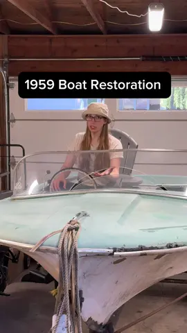 This video contains 4 months of work and hundreds of hours of labor all crammed into about 8 minutes! I’m super proud of my little boat even if it’s overpowered and a little scary ❤️ Skip to 6:30 if you just want to see the finished product. #DIY #outboard #boat #restoration #1959 