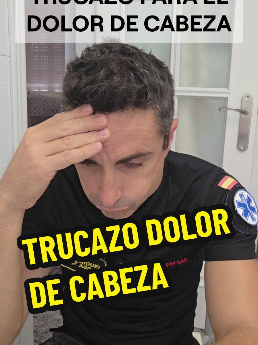 Trucazo para el dolor de cabeza . #salvarvidas #emergencias #primerosauxilios #urgencias #seguridad 