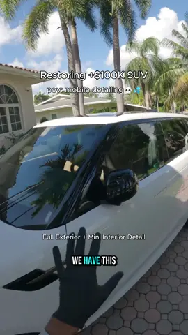 Restoring a +$100K Luxury SUV - Book Now Everything I use is in my bio! ✅️ Ceramic Coating ✅️ Paint Correction ✅️ Full Details ✅️Odor Removal (305) 985-9227 If you're looking for the cheapest option keep looking. But if you want the best. You've found them. #cardetailing #detailer #satisfying #mobiledetailing #asmr 