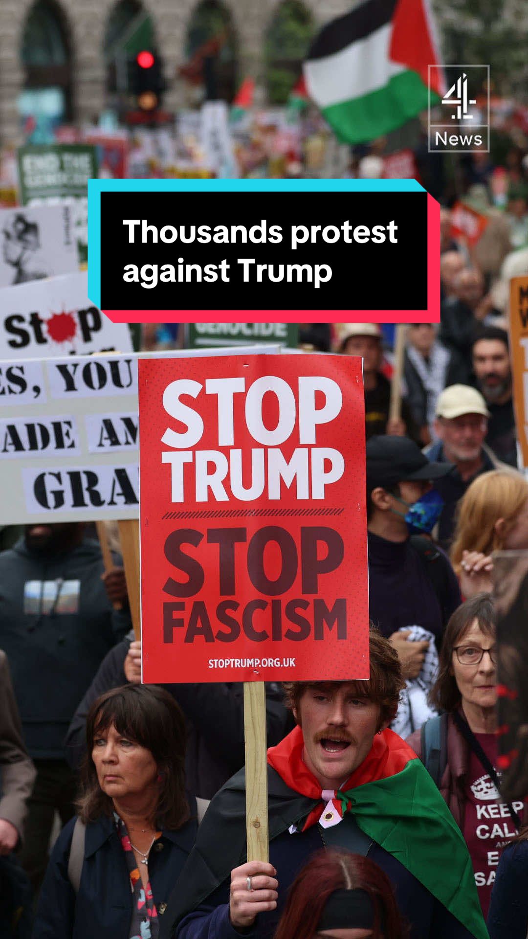 In Windsor, both the media and the public are being kept well away from President Trump during his second state visit, most of which is taking place behind closed doors. His first visit was dogged by big protests and the giant Trump baby blimp. But times have changed. This time round the protests are much smaller, and so are the blimps. #DonaldTrump #TrumpProtests #UK #America #Channel4News