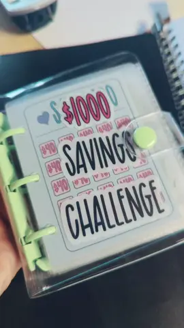 ## $1000 savings challenge ## Reusable Budget Book with Cash Envelopes, $1000 Savings Challenge Binder, green Color Budgeting Planner for Effective Financial Management!! #savingsbinder #save  #savemore #savingschallenge #1000savingchallenge 