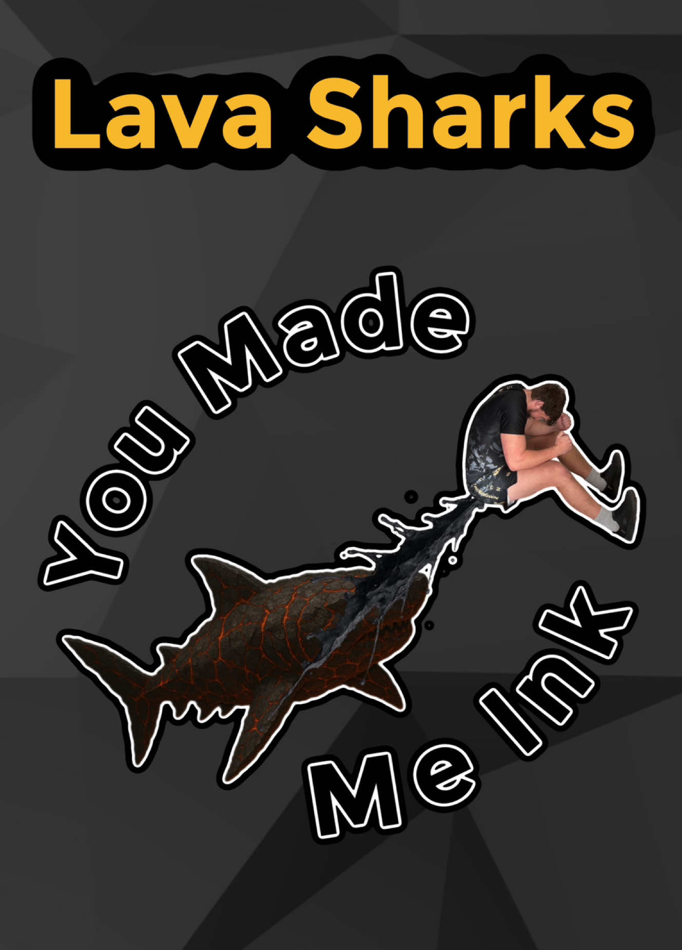 Lava Shark tutorial with @Printful #printful #haha #laugh #comedу #viral 