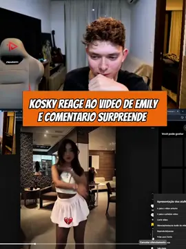 KOSKY REAGE AO VIDEO DE EMILY E COMENTÁRIO SURPREENDE #kosky #fontinnelerj #emilyferrer #cortes #fyp 