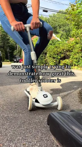 just hoping nobody caught that on their ring camera🫠 but for real, this scooter can move the same speed with an adult on it.🙃  #epicfail #fanttik #forkids #electricscooter #fanttikride 