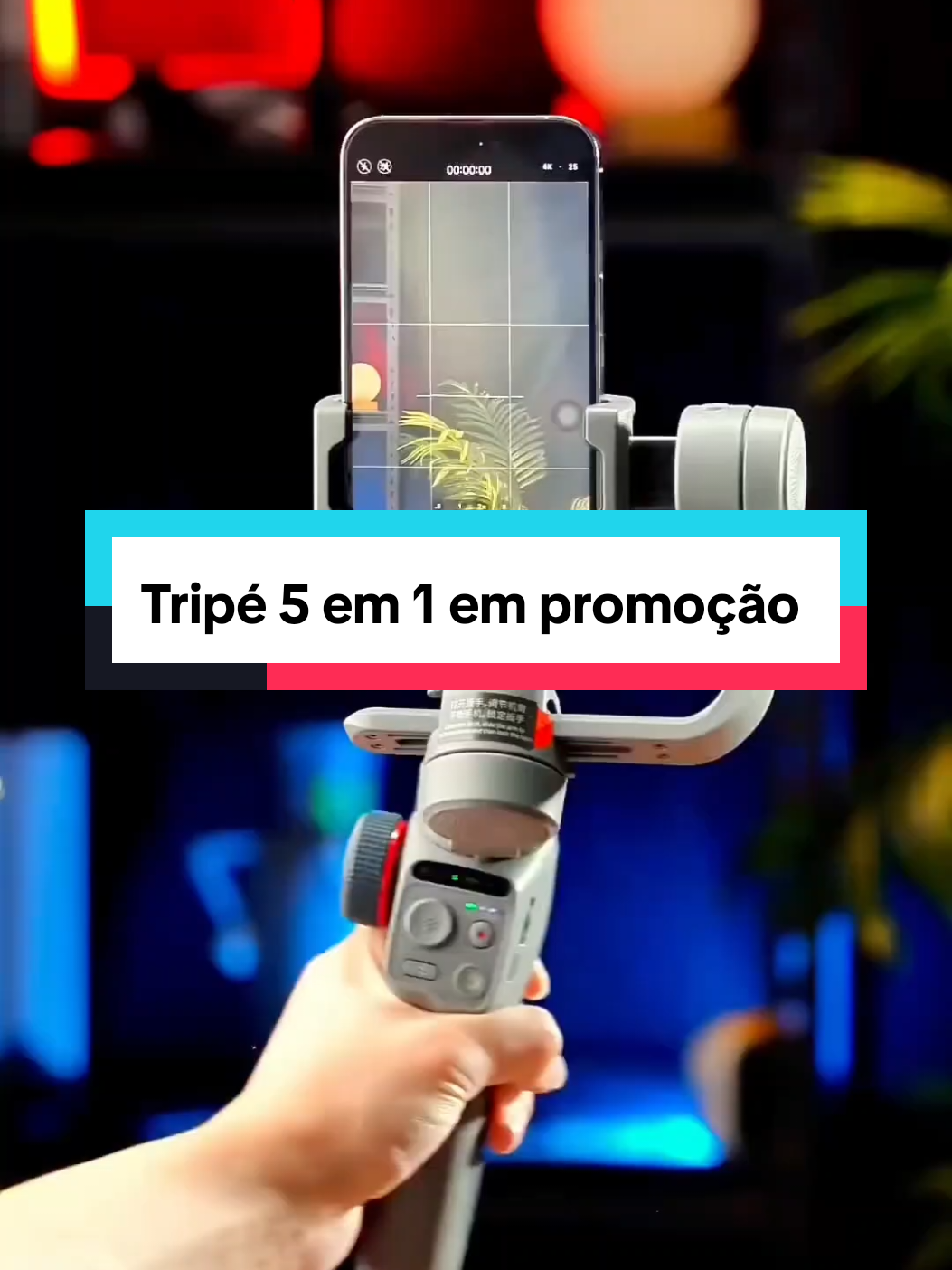 tripé 5 em 1 para celular ideal para gravar seus vídeos em alta qualidade vem com microfone ring light e o mais vendido do Tiktok shopping #tripe #tripedecelular #suporteparacelular #tiktokshop #venda 