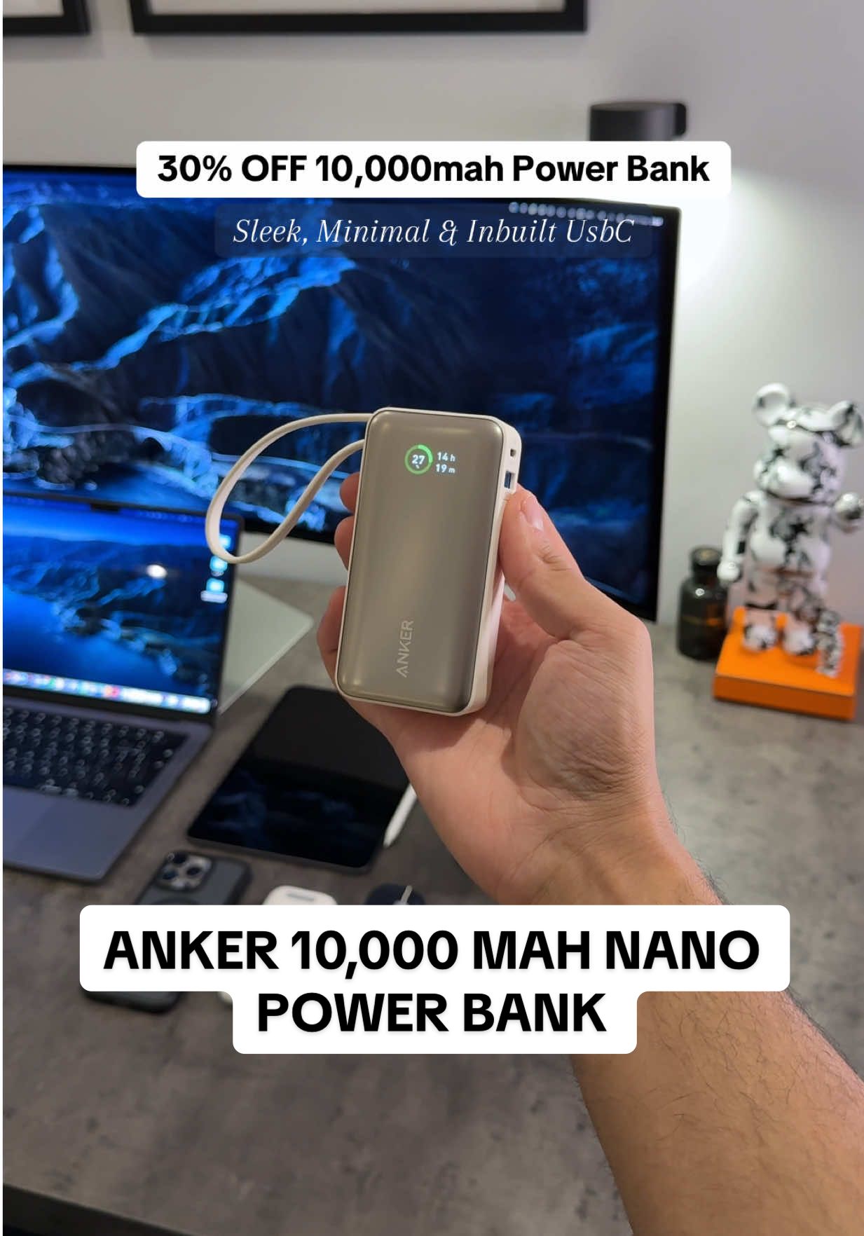 Charge your smartphone up to 2 times!!! Anker Nano Fast Power Bank 10,000 mah @ankeruk @AnkerOfficial #anker #powerbank #travel #techfinds #tiktokmademebuyit
