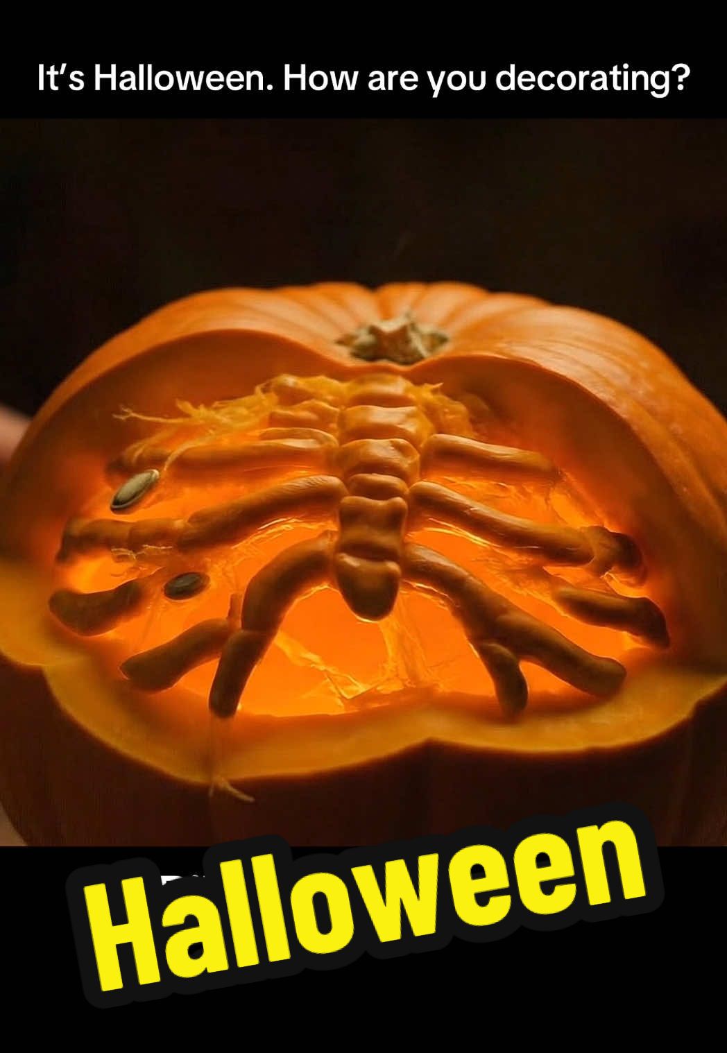 Its Halloween, how do you decorate? #halloween #ai #asmr #pumpkin #satisfying fyp
