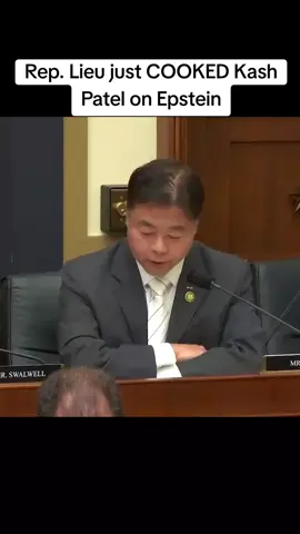 Rep. Ted Lieu just COOKED Kash Patel on the Epstein Files. #fyp #epstein #politicstiktok #kashpatel #tedlieu