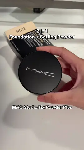 2 in 1 🖤 Foundation & Setting Powder #maccosmetics Studio Fix Powder Plus #makeup #beauty #foundation #TiktokShopCreatorPicks 