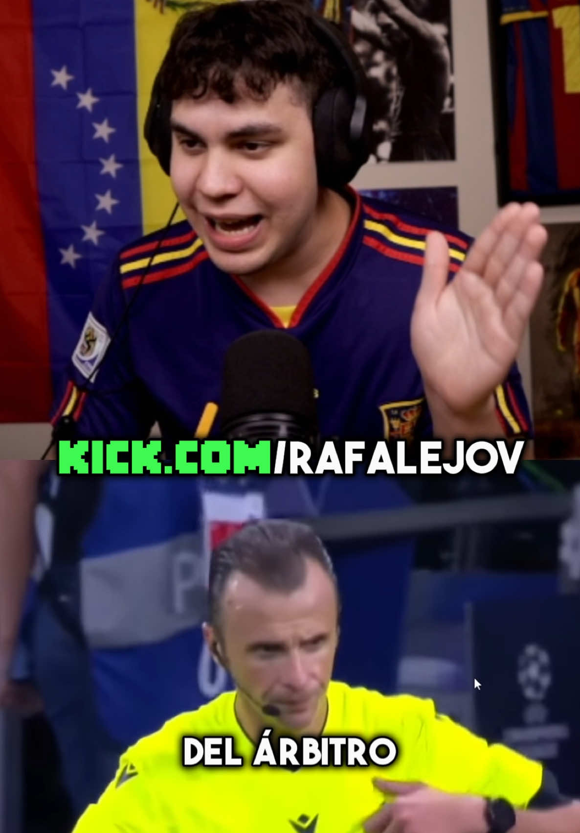 La cara del árbitro del Real Madrid - Marsella 😂 #realmadrid #championsleague #marsella #mbappe #champions