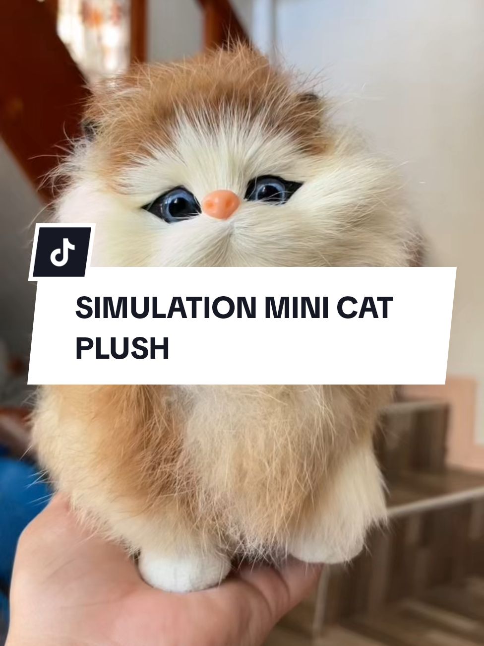 SIMULATION MINI CAT PLUSH | #simulation #minicat #plush #toys #fyp 