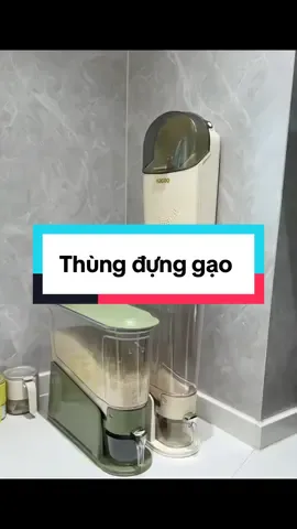 Thùng đựng gạo thông minh #giadungtienich #giadungthongminh #fyp #thungdunggao 