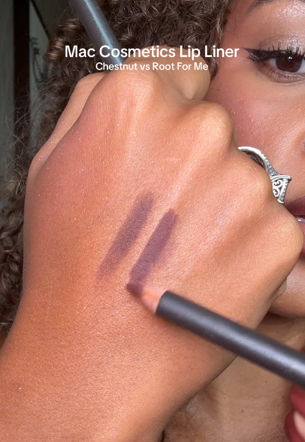 MAC Cosmetics Lip Pencil in ‘Root For Me!’ is another gorgeous option if you love ‘Chestnut’ #MACCosmetics #MACLipPencil #MACLipLiner #LipCombo #MACCosmeticsNewArrivals @M.A.C Cosmetics Store 