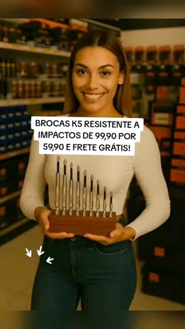 Brocas K5 Resistente A Impactos. #brocas #obra #marceneiro #marcenaria #montagem 