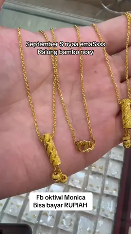 Kalung bambu nory cantik bs krm HK,SG,JPNG,KORYA,mlysa#bakulemastaiwan9999 #emas24karat #fyp #foryoupage #kalungbambu9999 