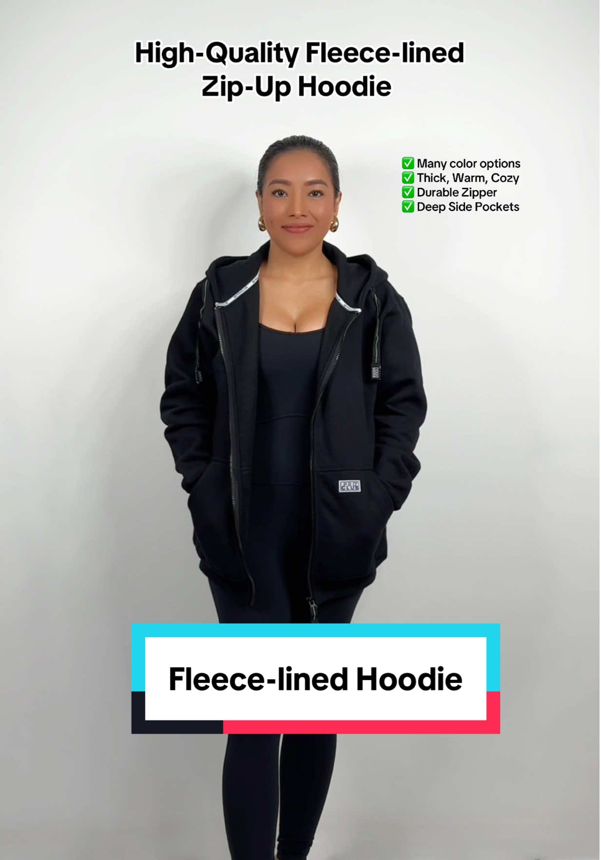 This high-quality fleece-lined zip-up jacket is the ultimate fall/winter essential!🍁🍂❄️☃️ #fallhoodie #winterhoodies #falljacket #winterjacket #zipupjacket 