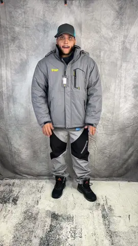 Mens Snow Jacket Hood#tiltokshop #wintercoat 