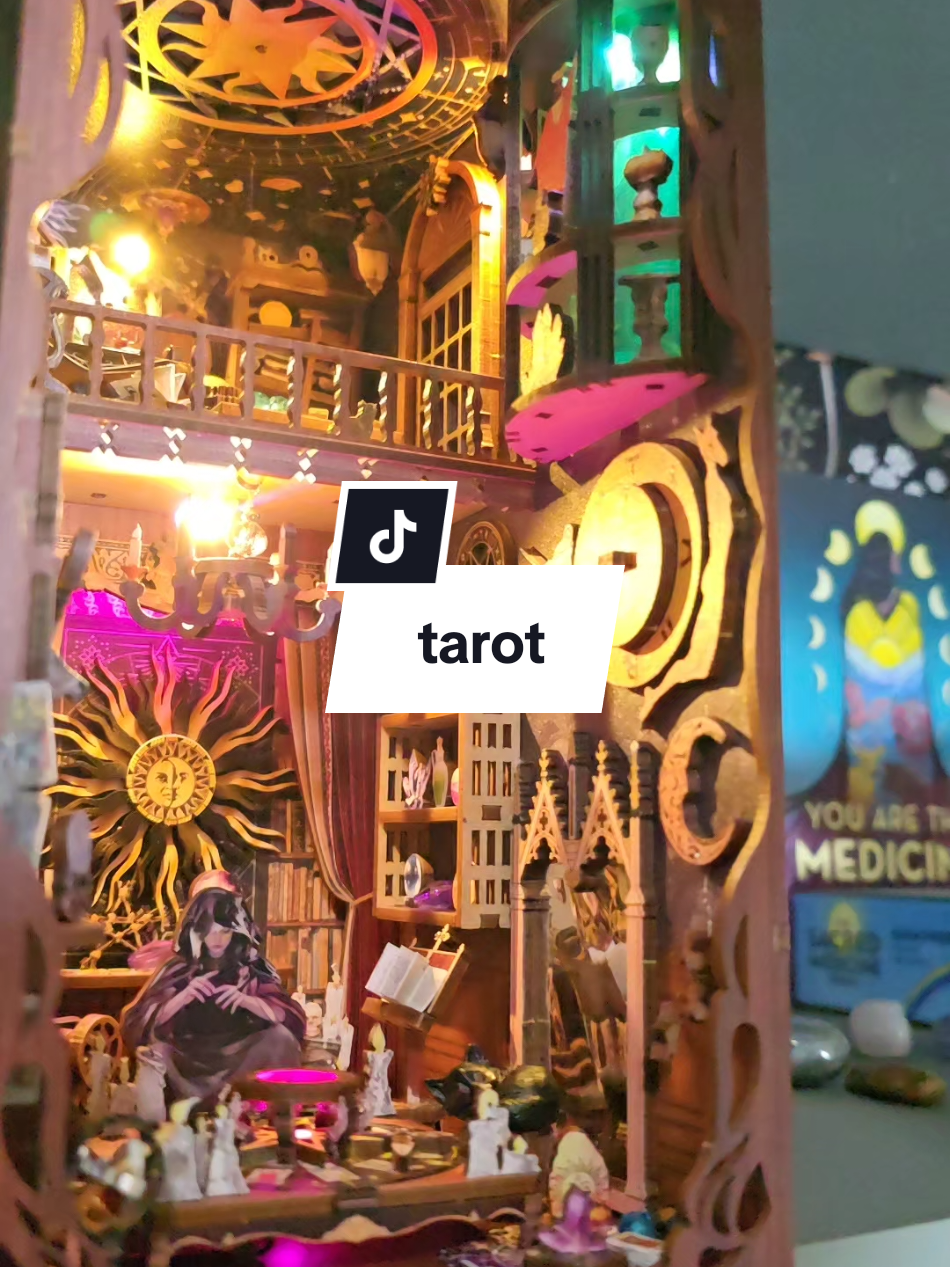 Bring mystical vibes to your bookshelf with this Tarot Book Nook 🔮✨ A detailed DIY kit that creates a glowing mini world between your books. Perfect for tarot lovers, collectors, and unique home décor. #BookNook #TarotDecor