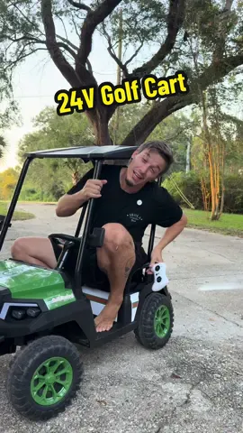24V kids’ golf cart with 4 seats, spring suspension, and Bluetooth music keeps the fun rolling all day. #tiktokshopcreatorpicks #techtok #KidsGolfCart #RideOnAdventure #FamilyFun 