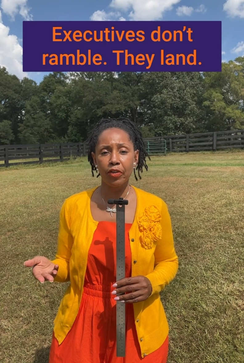 Black women are told to over explain.  Executives land their point in seconds.  #blackwomen #leadership  #executivepresence #careergrowth 