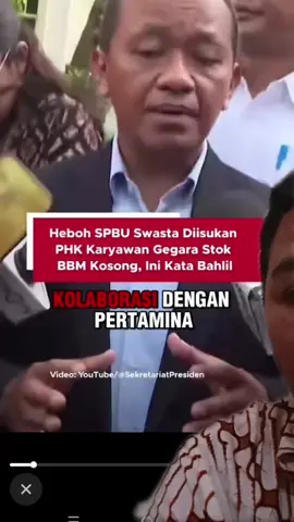 benarkah stok BBM di Pertamina kosong? sumber berita: @inews.tv4  #bahlillahadalia#pertamina#shell#fypage 
