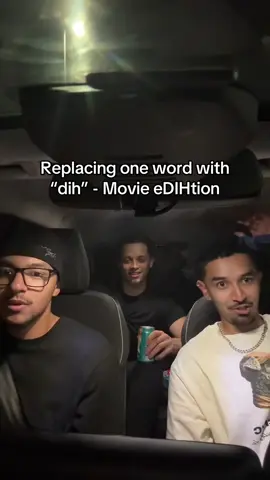 Replacing one word with Dih , movie edition 🍿🎥 #fyp #movies #comedy 