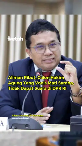 Setelah marathon melakukan fit and proper test calon Hakim Agung Republik Indonesia, Komisi III DPR RI, pada Selasa (16/9/2025) menggelar Rapat Pleno Pemilihan dan Penetapan Calon Hakim Agung dan Hakim Ad Hoc Mahkamah Agung Tahun 2025. Dari 16 calon hakim agung, Komisi III DPR RI menetapkan 10 calon hakim agung dan hakim ad hoc hak asasi manusia (HAM) yang telah mengikuti fit and proper test. Komisi III mencoret 6 nama calon hakim agung pada pemilihan dan penetapan kali ini. Setiap fraksi di Komisi III DPR RI memberikan pandangan sekaligus pilihan terhadap para calon hakim agung. Nyaris semua fraksi di Komisi III DPR RI memiliki pilihan sama untuk 10 calon hakim agung dan hakim ad hoc hak asasi manusia (HAM). Calon hakim agung kamar pidana, Aliman Ribut Sujono yang disorot tajam oleh anggota DPR RI saat uji kelayakan dan kepatutan sama sekali tidak mendapat dukungan dari fraksi di Komisi III DPR RI. Aliman dikenal sebagai sosok hakim yang tegas dalam pengambilan keputusan. Pria kelahiran 29 November 1967 saat ini menjadi Hakim yang bertugas di Pengadilan Negeri Jakarta Selatan. Tidak sedikit netizen yang mempertanyakan hasil keputusan dan penetapan calon hakim agung dan hakim ad hoc hak asasi manusia (HAM) kepada para anggota DPR RI, terkait sosok Aliman yang gagal lolos menjadi hakim agung. Warganet memberi beragam komentar, di antaranya adalah 